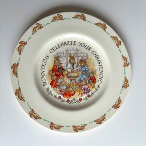 Royal Doulton Bunnykins Celebrate Your Christening 8 inch Plate